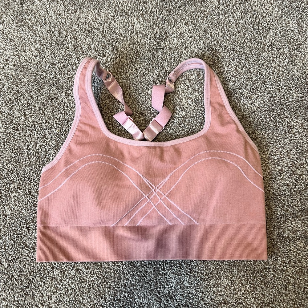 Fabletics Dusty Pink Sports Bra